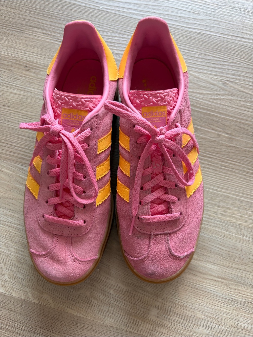 ADIDAS GAZELLES - PLATFORM - SIZE 10